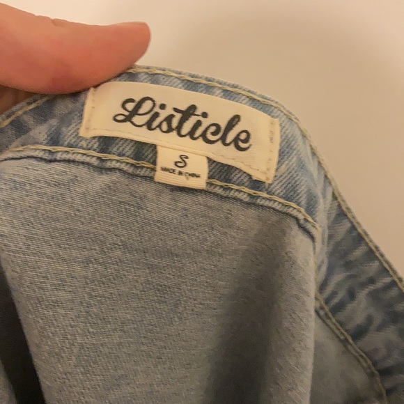 Listicle Denim Skirt - Picture 4 of 6